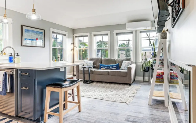 Walk to Dtwn: Charlevoix Condo w/ Fireplace