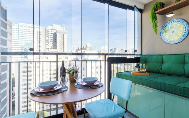 Vista Incrível com piscina e academia