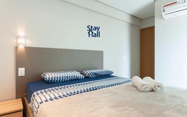 Flat Luxo-Beach Class-Piscina-Beira-Mar- SH042