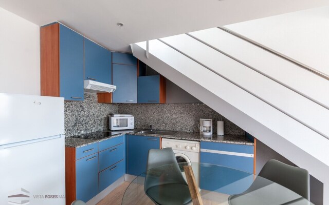 Vista Roses Mar - Apartamento con piscina