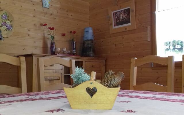 A large and magnificent wooden chalet with a sauna