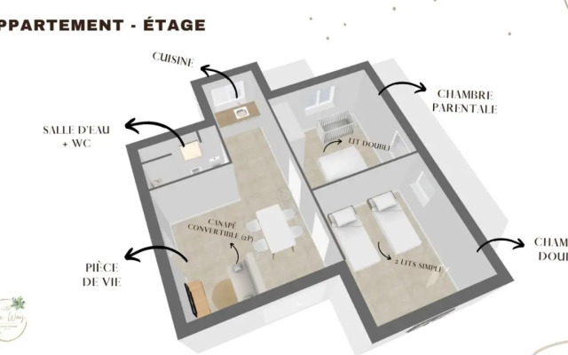 Villa Oneway avec piscine - 12 Pers