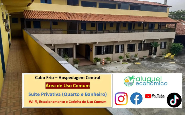 Cabo Frio - Hospedagem Central - Aluguel Economico