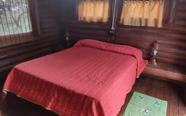 Cabaña de Troncos en la montaña