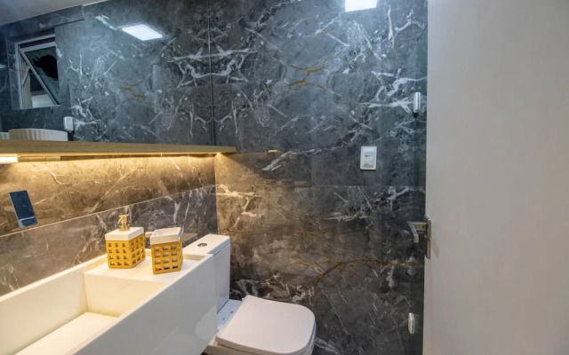 Apto Confort vel com Wi-fi e Churrasqueira