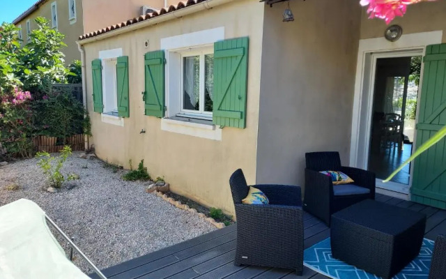 Charmante maison Leucate avec garage, accès direct à la plage