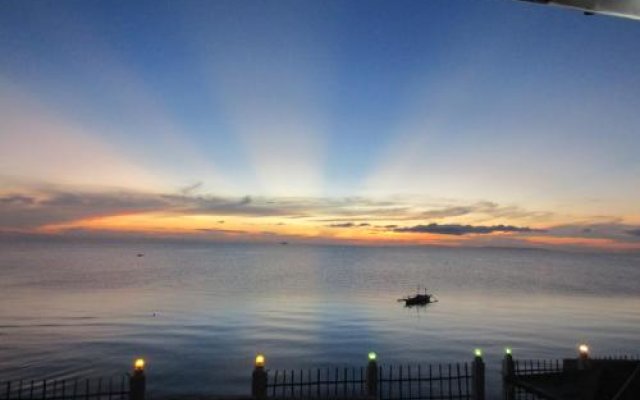 Bamboo village on the beach