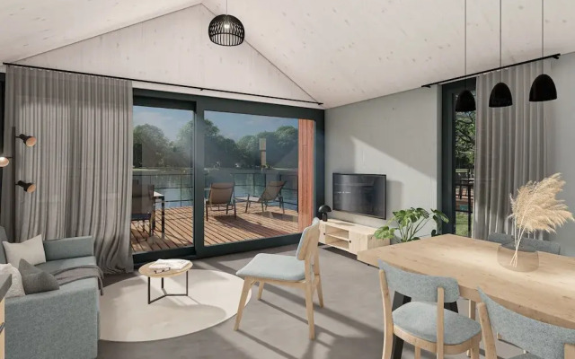 Modern Lodge by the Maasduinen