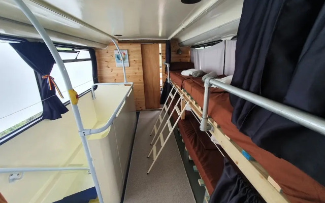 Double Decker Bus on an Alpaca Farm Sleeps 8