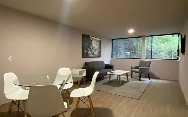 Roma Norte 2BR - Parking, Sleeps 6 -great Wifi