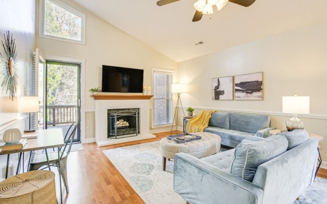 Pet-friendly Durham Retreat w/ Fireplace & Deck!