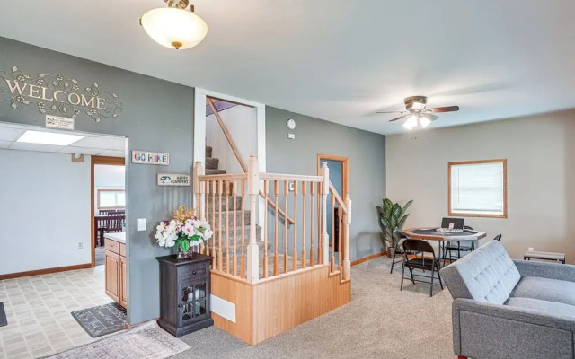 Serene Devils Lake House w/ Deck + Fire Pit!