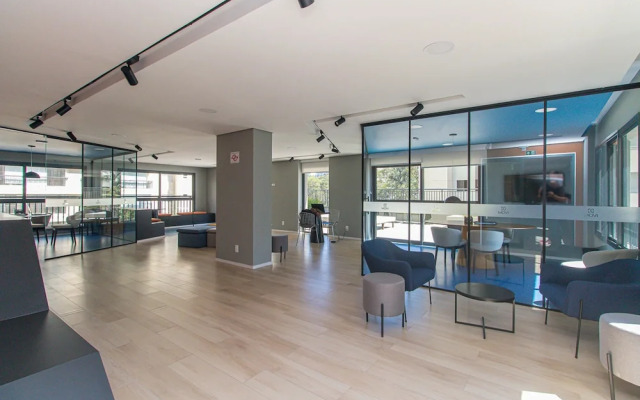 Studio com Varanda e Academia pr Ximo ao Metr