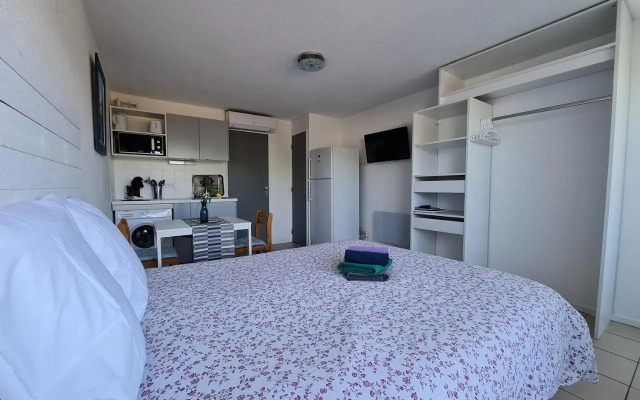 Studio climatisé 1 à 4 personnes vue mer