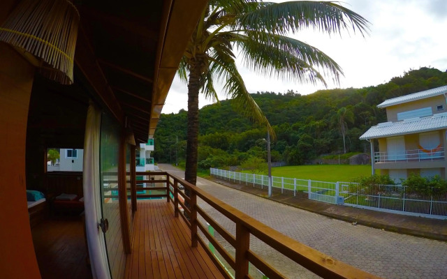 Bangalô com vista para o mar.