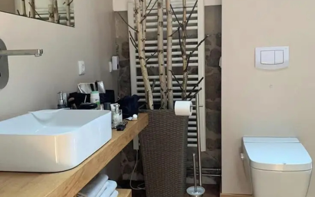 Design-apartment mit Sauna, Whirlpool & Kamin im Historischen Vierseitenhof