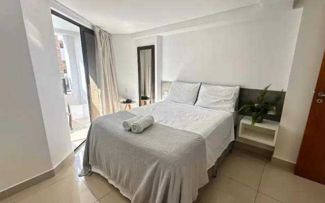 Flat 327-GF na praia de Cabo Branco