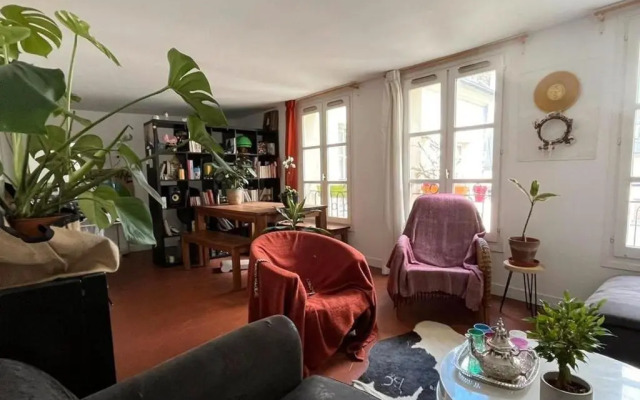 Chambres privées dans grand T4-Paris plein-centre