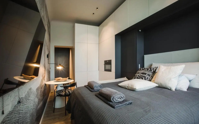 Luxury studio with a park view