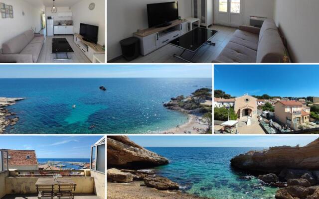 L'ESCAPADE - Vue MER & TERRASSE - Plage à 100m