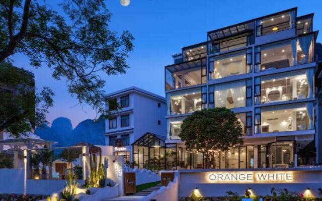 Orange white Vacation Homestay