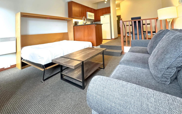 Alpenglow Lodge Studio Step Down Living Area by MVA