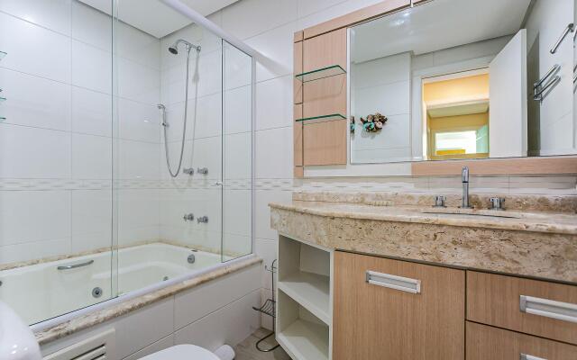 Próximo a praia com churrasqueira na varanda #IA09