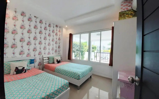 บ้านพลอยฟ้า พูลวิลล่า หัวหิน บ้านพักส่วนตัว ปิ้งย่าง ทำอาหารได้ มีโอเกะ ใกล้ 7-11