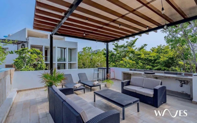 Private Room Roof Garden W/nice Pool BBQ