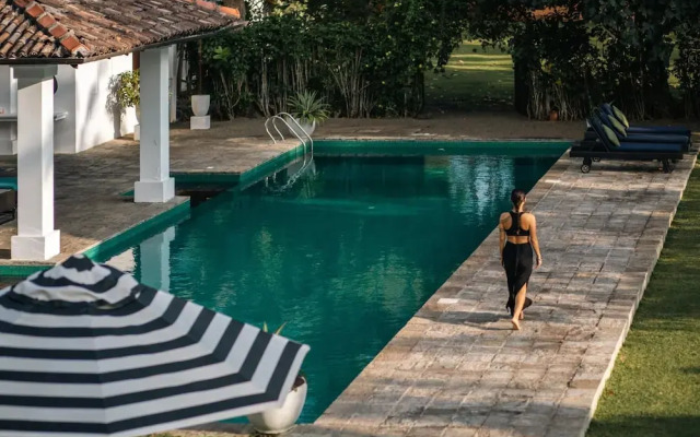 Lovely Lakeside Villa With Large Pool Poolside Dining