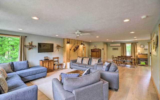 Expansive Cotter Cabin on White River w/ Deck!