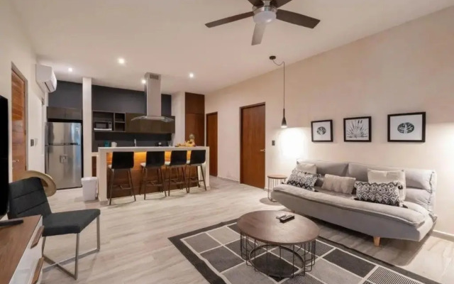 Cozy 1Bbrm +Garden and Private Pool Aldea Zama