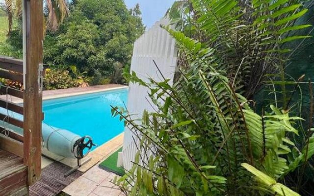 Villa de 2 chambres avec piscine privee jardin clos et wifi a Le Carbet a 5 km de la plage