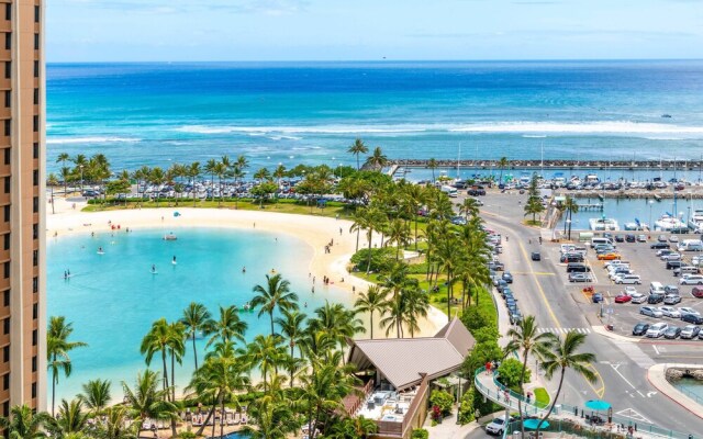 Ilima Suite at The Ilikai Short Walk to Beach!