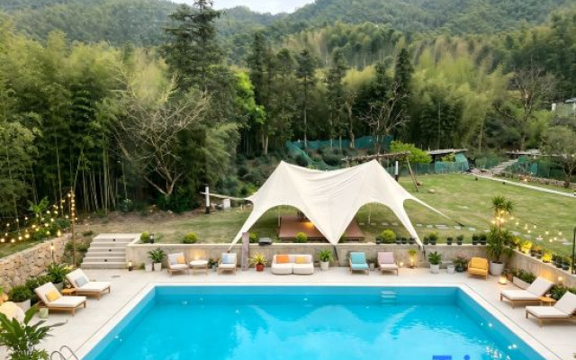Ningguo Shuilinjian · Mountain Bamboo Sea 360° View · Luxury Wilderness Villa – Pool – Xuancheng