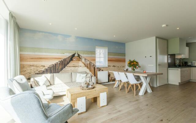 New and luxurious villa, a 5-minute walk from beach and dunes.