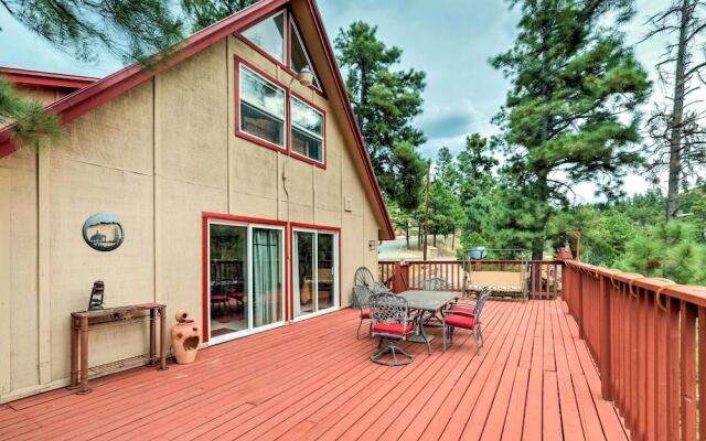 A-frame Ruidoso Retreat w/ Deck, Grill & Views!
