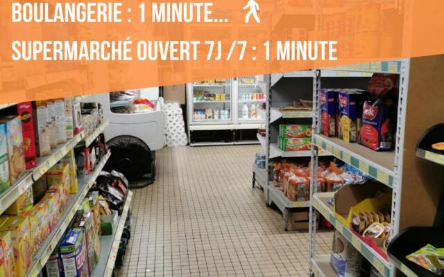 Gare / 2 chambres / Appartistic Machines de l île / WIFI FIBRE
