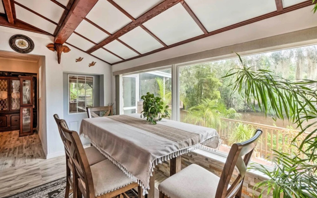 Lush Riverfront Escape w/ Private Boat Dock!