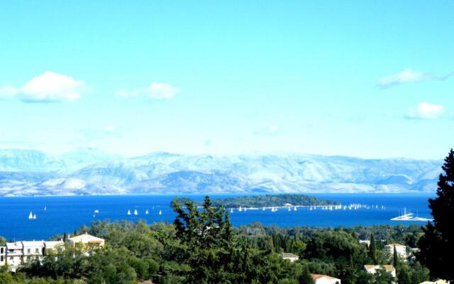 Stone Studio in Nature with view to Corfu town!