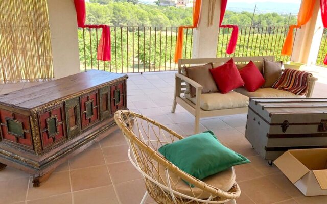 House with 4 Bedrooms in Guardiola de Font-Rubí, with Wonderful Mountain View, Furnished Terrace And Wifi - 32 Km From the Beach