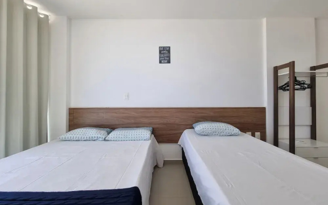 Areias do Mar | 2 Quartos, Vista Mar, Amplo com Varanda A206