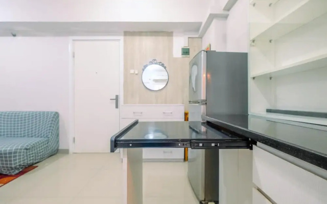 Furnished Green Pramuka 1BR Apartment with Modern Style and City View