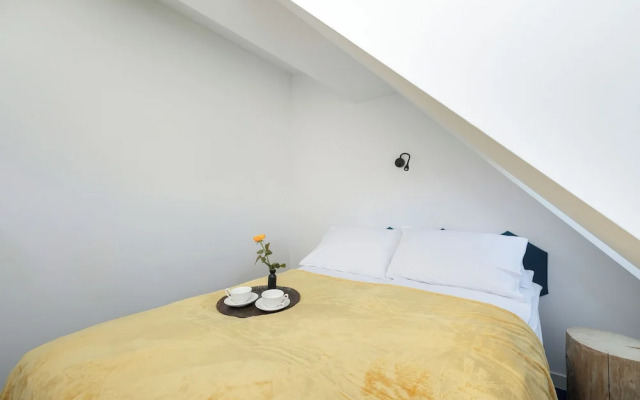 Blue and Yellow Apartment by Renters