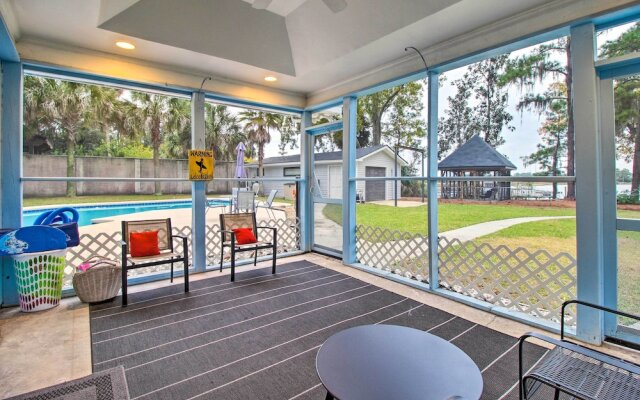 Riverfront Savannah Getaway w/ Pool & Dock!
