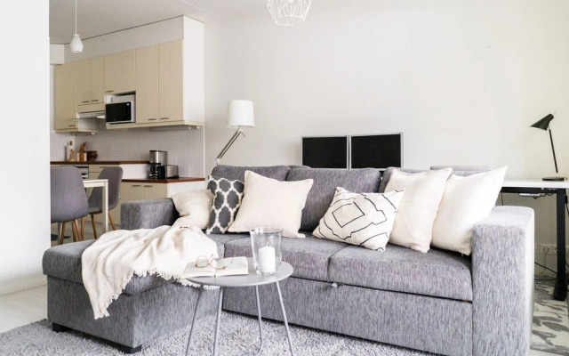 1br apartment in Kannelmäki with sauna
