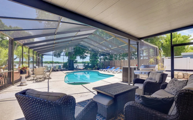 Waterfront Gem w/ Pool, Dock & Lanai in Tampa!