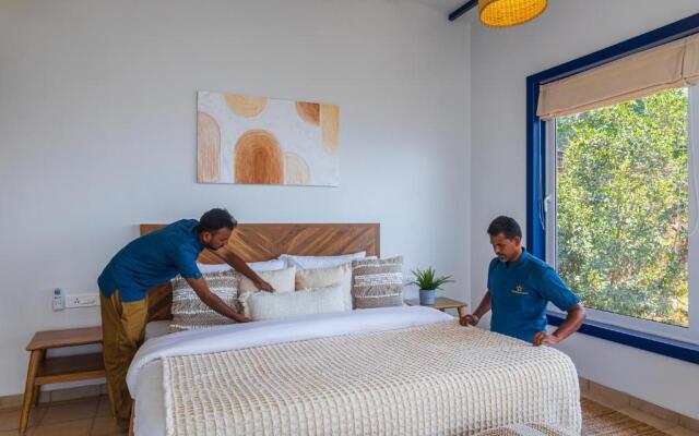 SaffronStays Kaia Waters by Kosha Villas, Pawna - Greek style villa with panoramic view of Pawna lake