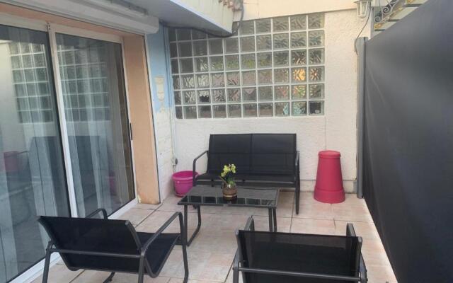 Petit appartement chez l’hôte avec piscine
