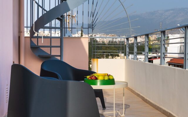 Magnificent 76m² homm Penthouse 6th, Acropolis View
